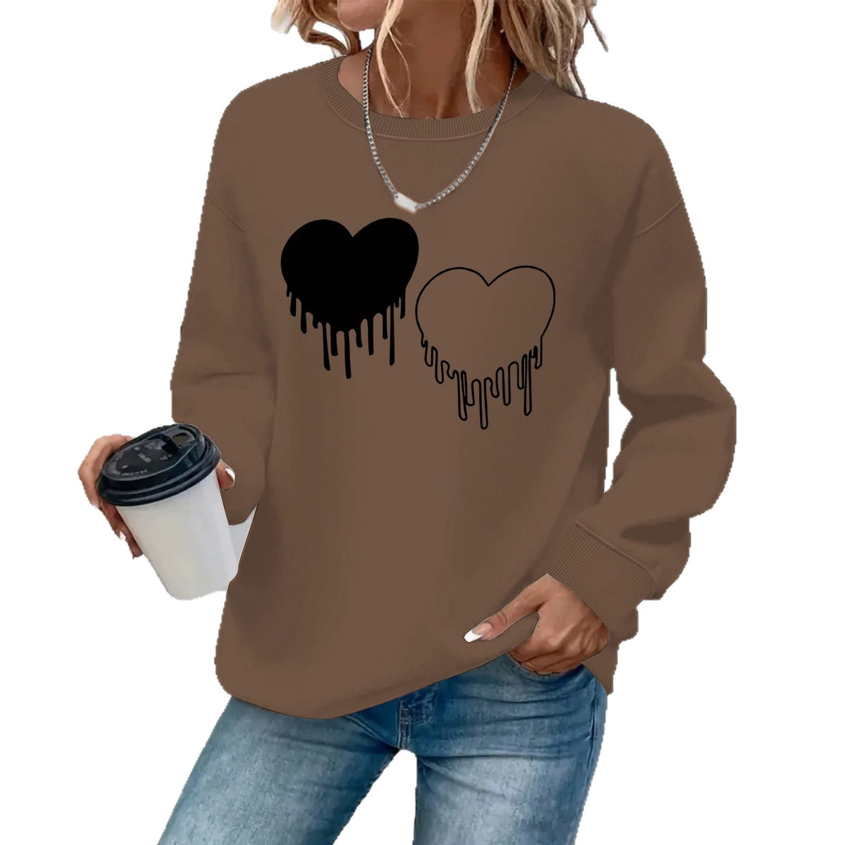 Bottom long sleeved fleece hoodie