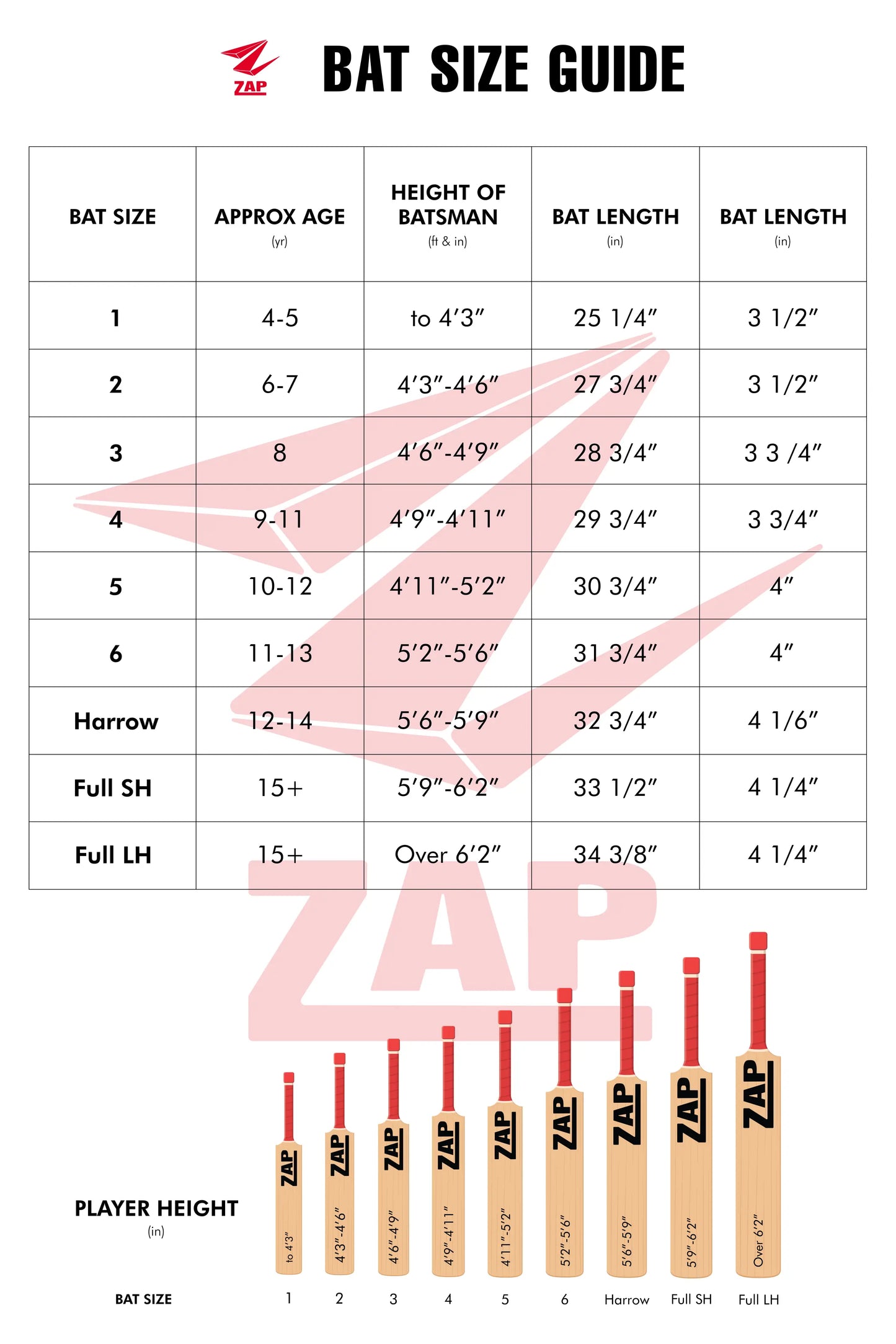 ZAP Alpha Kashmir Willow Cricket Bat - V2 Edition