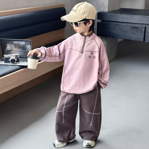Boys Autumn Spring Casual Two-Piece Set