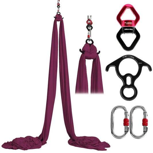 Yoga Aerial Silks Full Set For Home & Gym