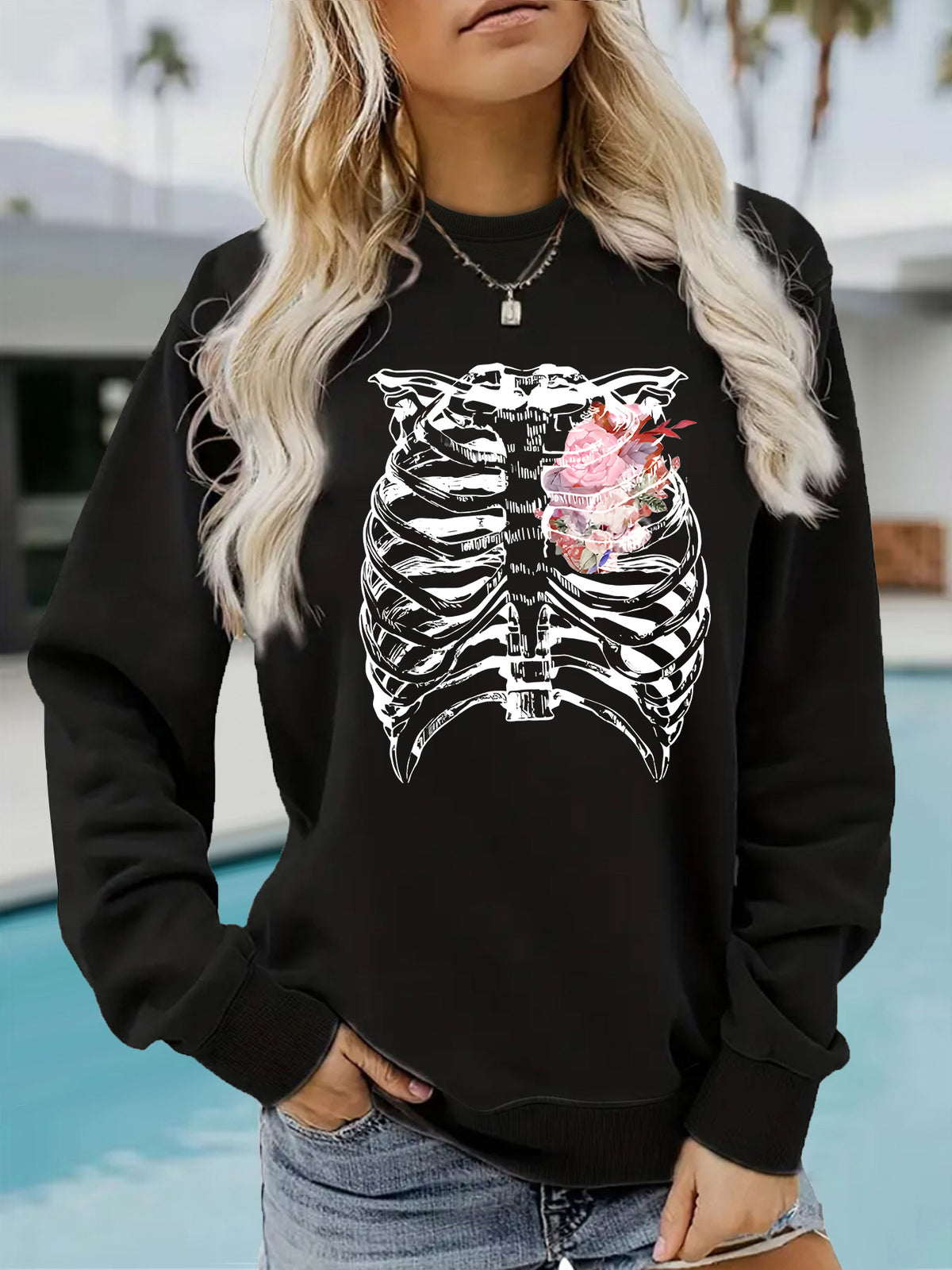 Ribs and floral prints
