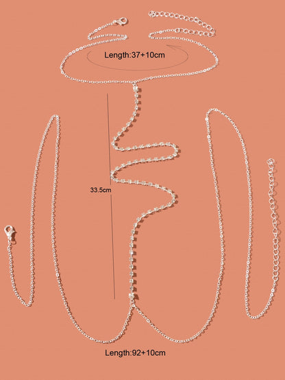 Dazzling Full Diamond Body Chain Sparkle Shine Body Jewelry