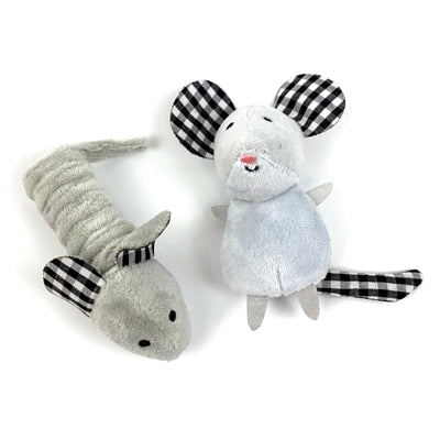 Happy pet tabby patch mice