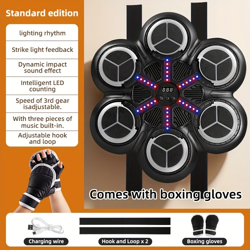Music Boxing Trainer Wall Target with USB Charging