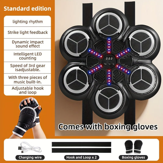 Music Boxing Trainer Wall Target with USB Charging