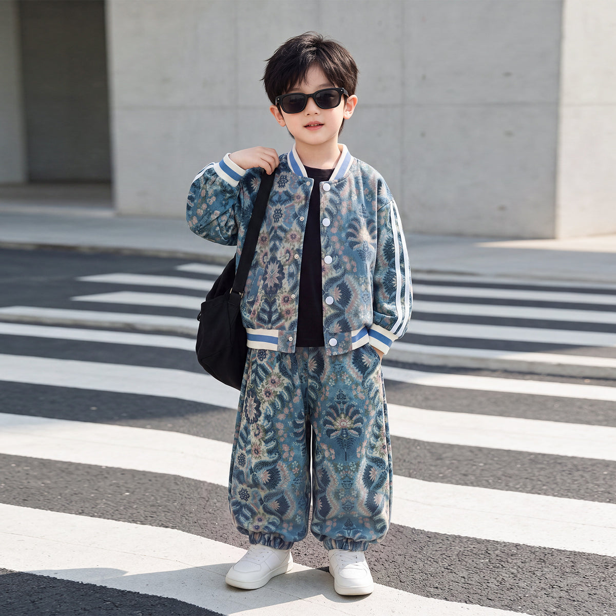 Kids Boys Autumn Two-Piece Set Casual Sports Outfit