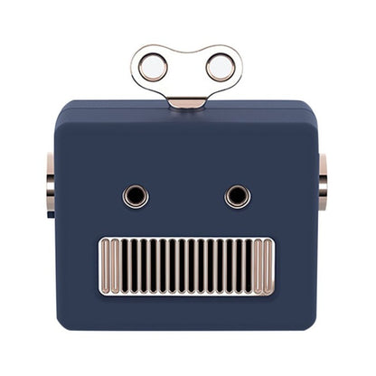 Portable Retro Robot Shape Bluetooth Speaker Cartoon Mini Outdoor Wireless Speaker HIFI Bass Column Loudspeaker With Microphone