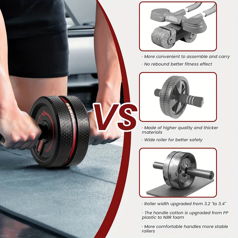 Premium Ab Roller Wheel with Knee Pad – Heavy-Duty Core Strength Training Equipment