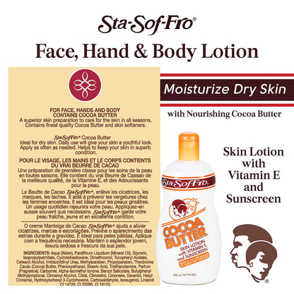 Sta Sof Fro Cocoa Butter Vitamin E Sunscreen Lotion 500ml