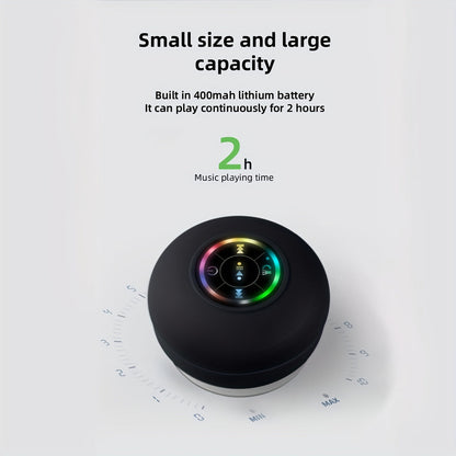 Portable Waterproof Wireless Speaker with Suction Cup