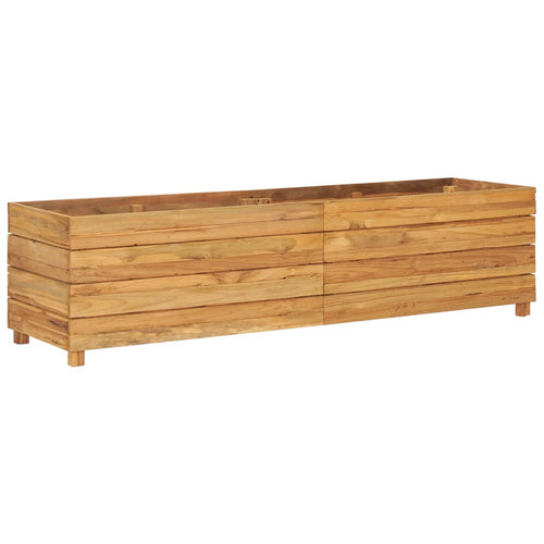 NNEVL Raised Bed 150x40x38 cm Recycled Teak and Steel