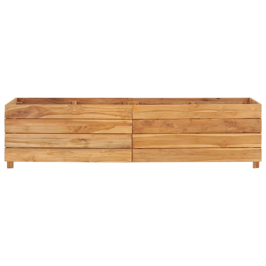 NNEVL Raised Bed 150x40x38 cm Recycled Teak and Steel