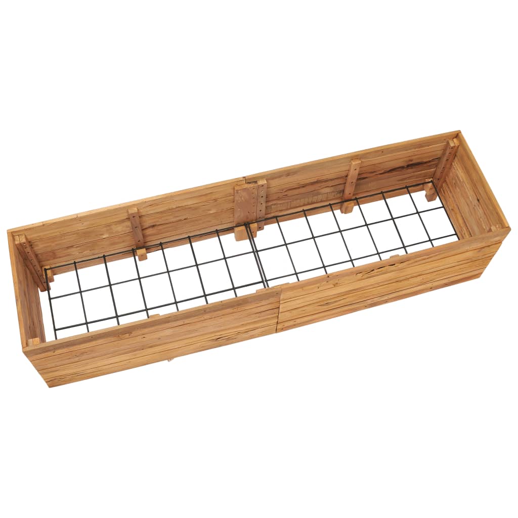 NNEVL Raised Bed 150x40x38 cm Recycled Teak and Steel