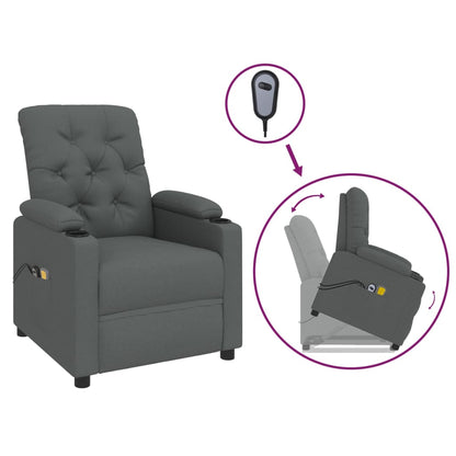 NNEVL Stand up Massage Chair Dark Grey Fabric