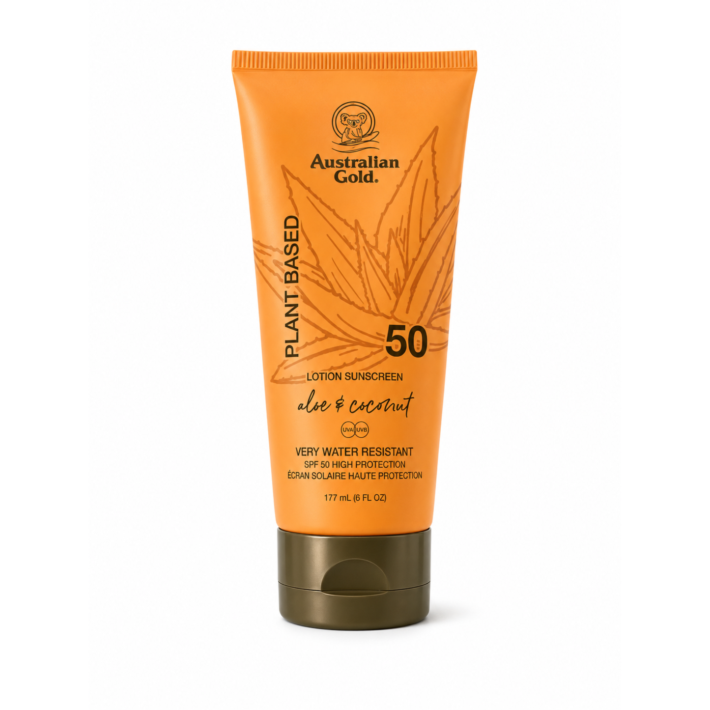 Australian Gold Plant Based Aloe & Coconut Body Lotion Sunscreen SPF50
