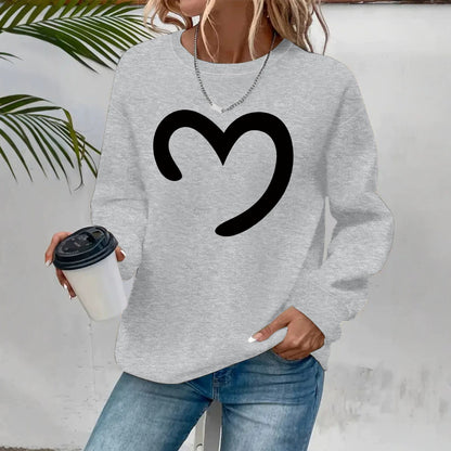 Round neck fleece hoodie