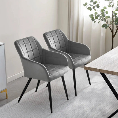 Bloor Velvet Dining Chairs [Set of 2]