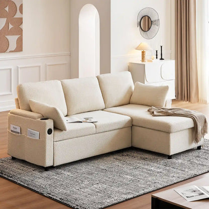 Clarkson 3-Seater Boucle Sofa Bed