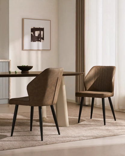 Danforth Faux Leather Dining Chairs