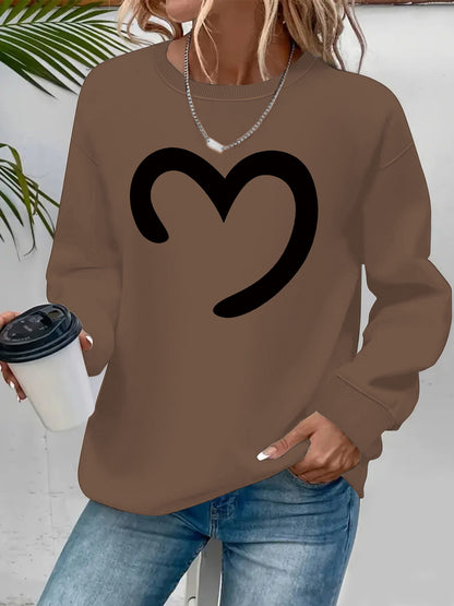 Round neck fleece hoodie