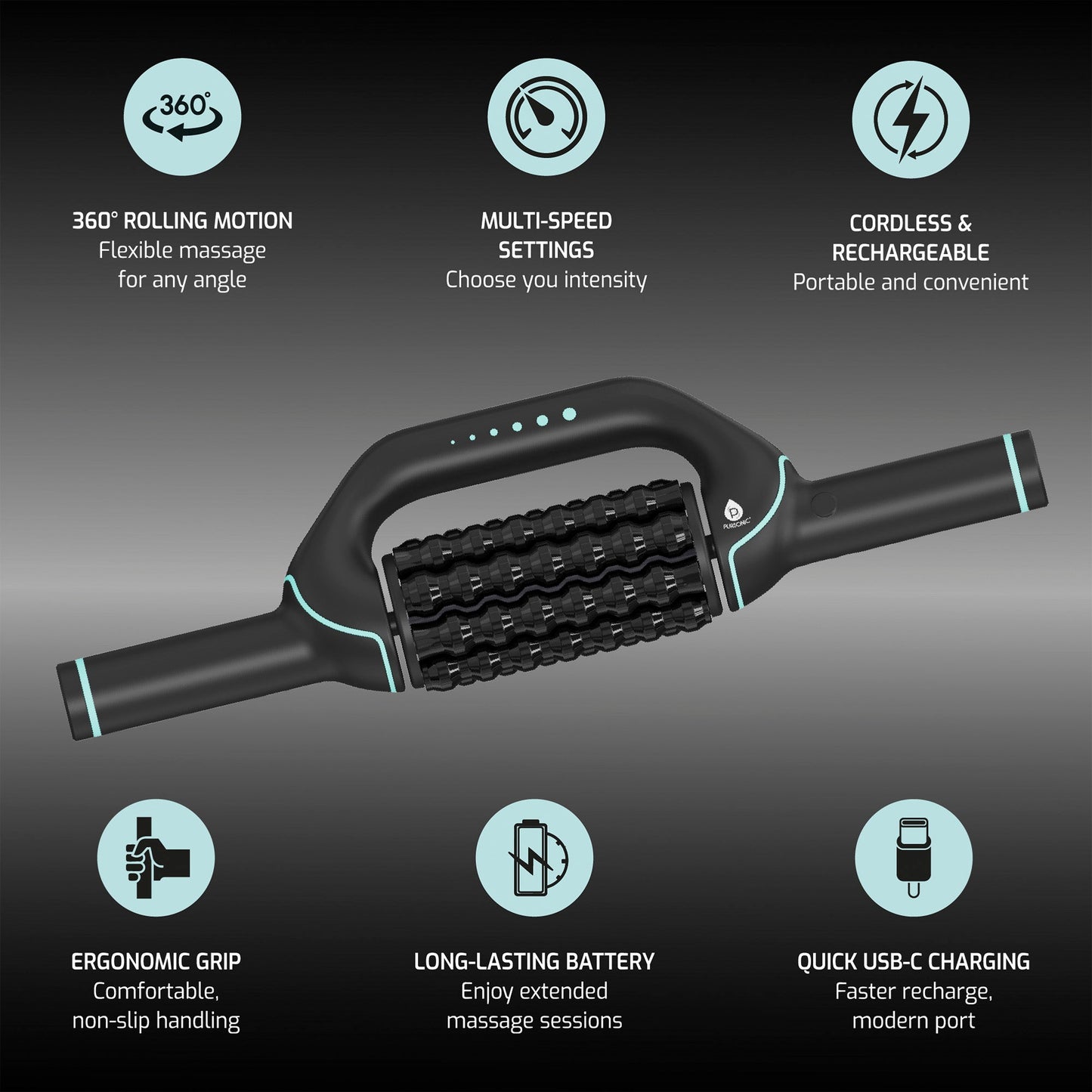 Rechargeable Rolling Massager – Relaxation Anytime, Anywhere