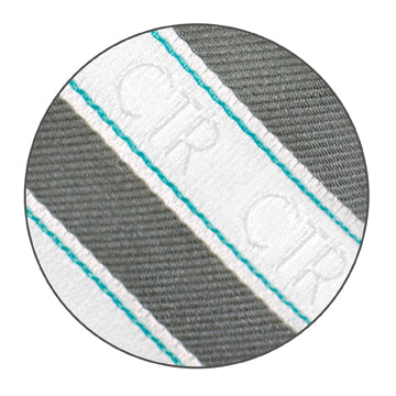 CTR Choose the Right Mens Silver and White Microfiber Necktie