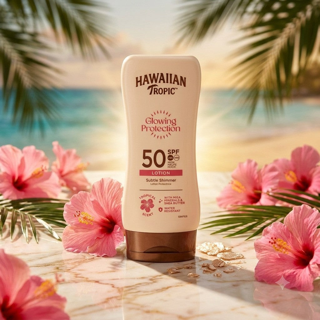 Hawaiian Tropic Glowing Protection Sunscreen Lotion 50SPF