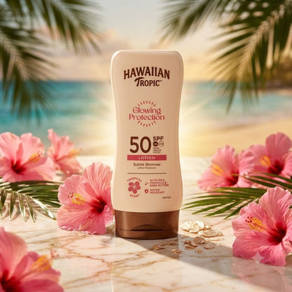 Hawaiian Tropic Glowing Protection Sunscreen Lotion 50SPF