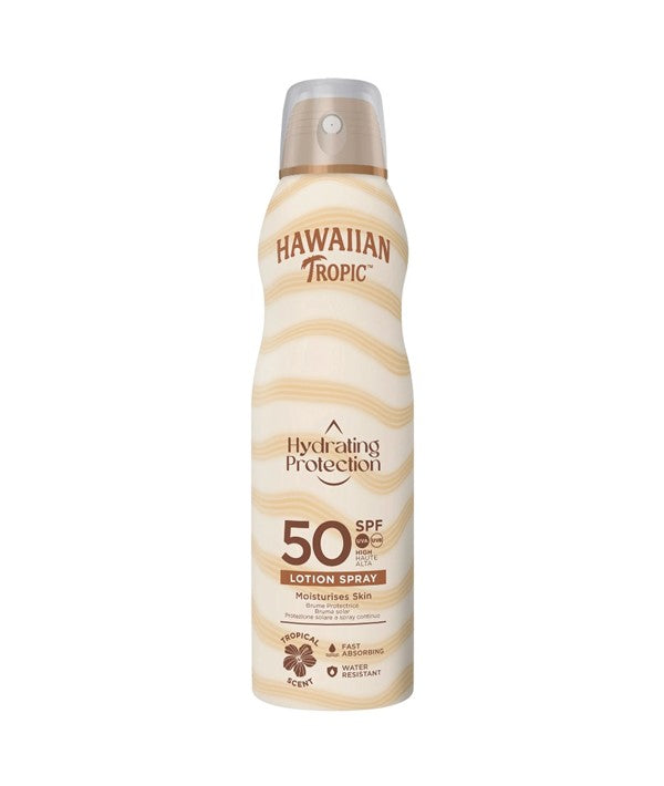 Hawaiian Tropic Hydrating Protection Sunscreen Lotion Spray 50SPF