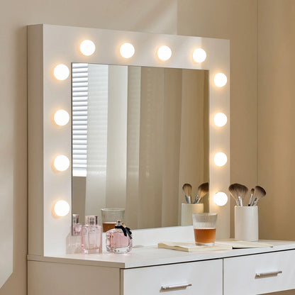 Hollywood 2-Drawer Dressing Table Set