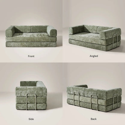 Hugo Moss Green Convertible Sofa Bed