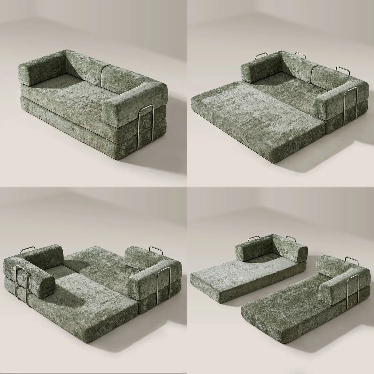 Hugo Moss Green Convertible Sofa Bed