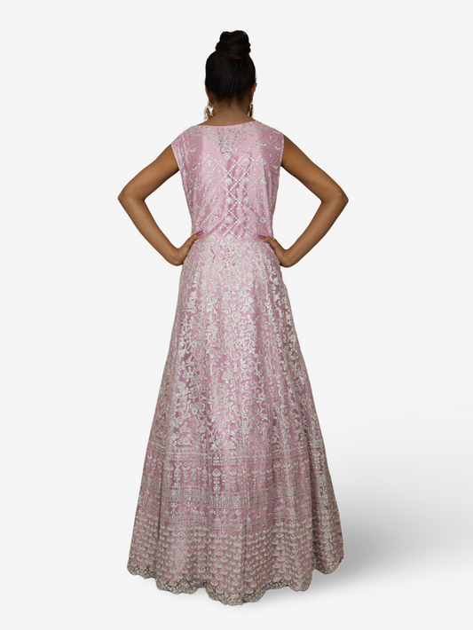 Shimmery and Shiny Beautiful Gown by Shreekama