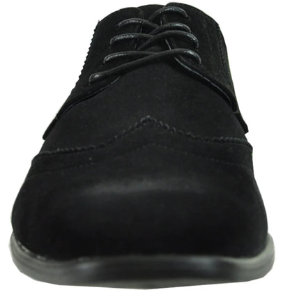 BRAVO Men Dress Shoe KING-3 Wingtip Oxford Shoe Black