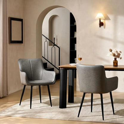 Muhsina Faux Leather Dining Chair