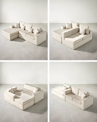 Nodo Vacuum-Packed Modular Corner Sofa