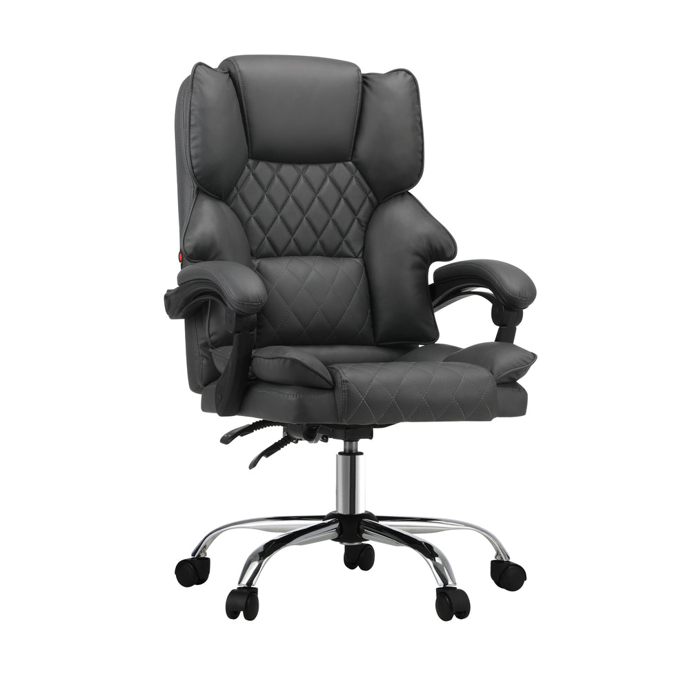 NNEED Massage Office Chair PU Leather Seat Grey