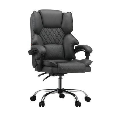 NNEED Massage Office Chair PU Leather Seat Grey