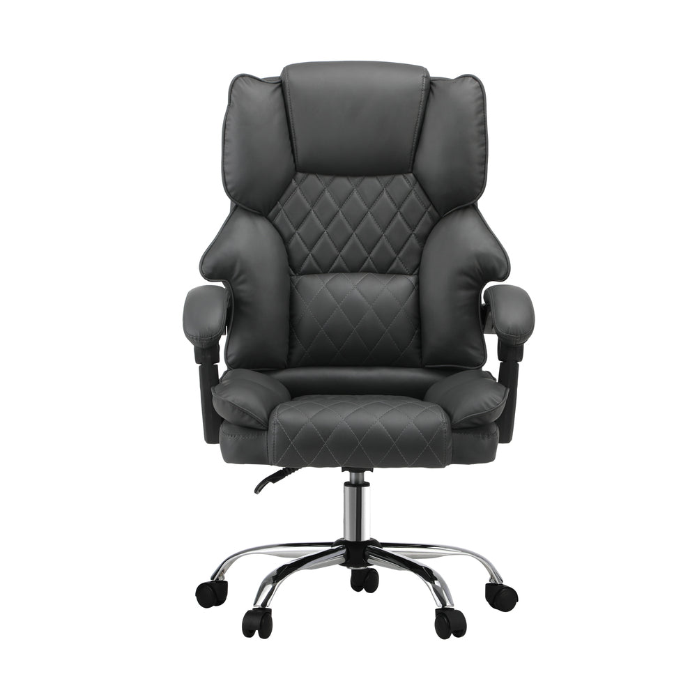 NNEED Massage Office Chair PU Leather Seat Grey