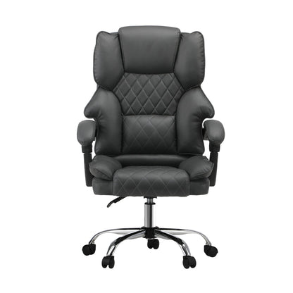 NNEED Massage Office Chair PU Leather Seat Grey
