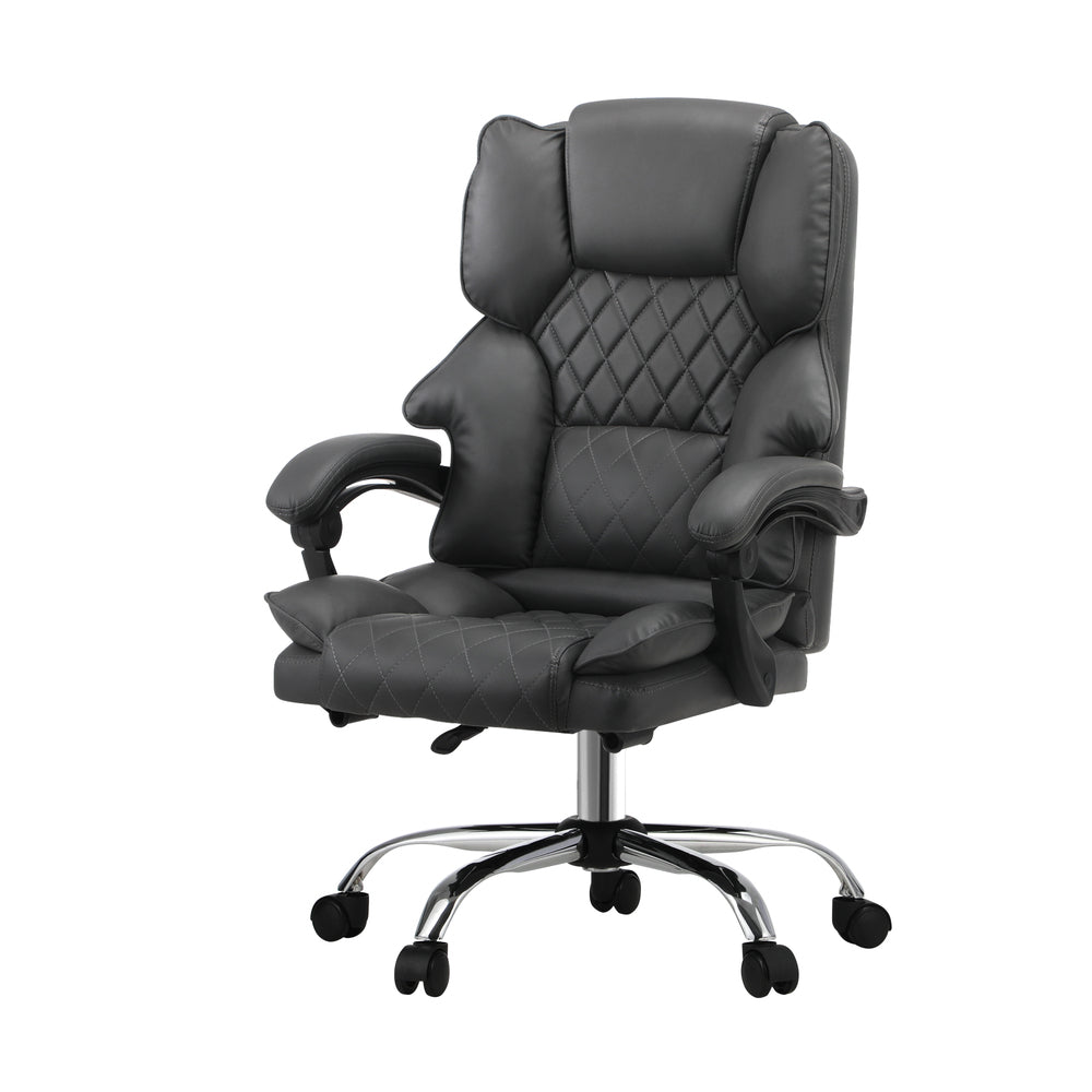 NNEED Massage Office Chair PU Leather Seat Grey