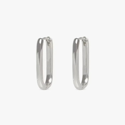 Minimalist Huggie Square Hoop Earrings
