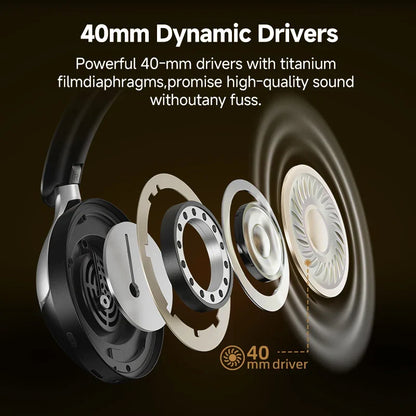 Wireless Over-Ear Headphones Black