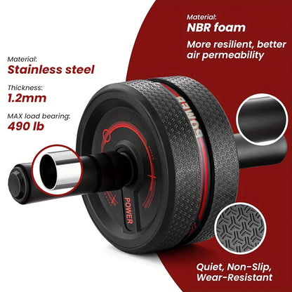 Premium Ab Roller Wheel with Knee Pad – Heavy-Duty Core Strength Training Equipment