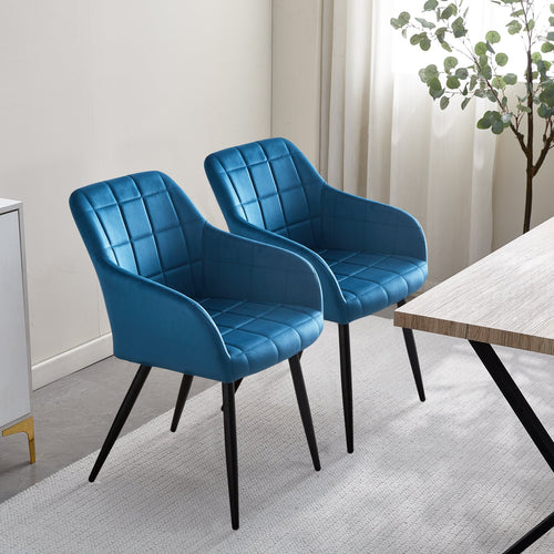 Bloor Velvet Dining Chairs [Set of 2]