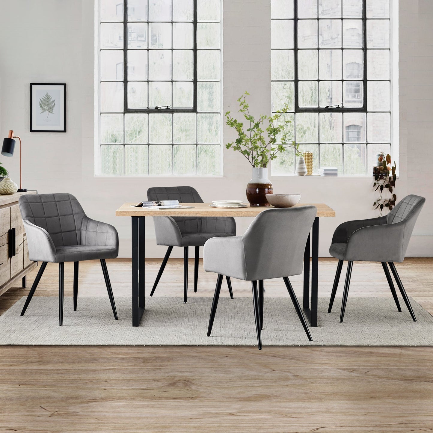 Bloor Velvet Dining Chairs [Set of 2]