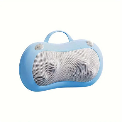 3D roller Pillow with Heat Function (Blue)