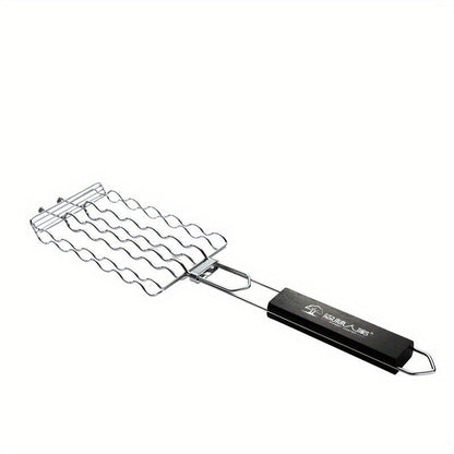Sausage Grilling Basket Metal Mesh Rack for BBQ