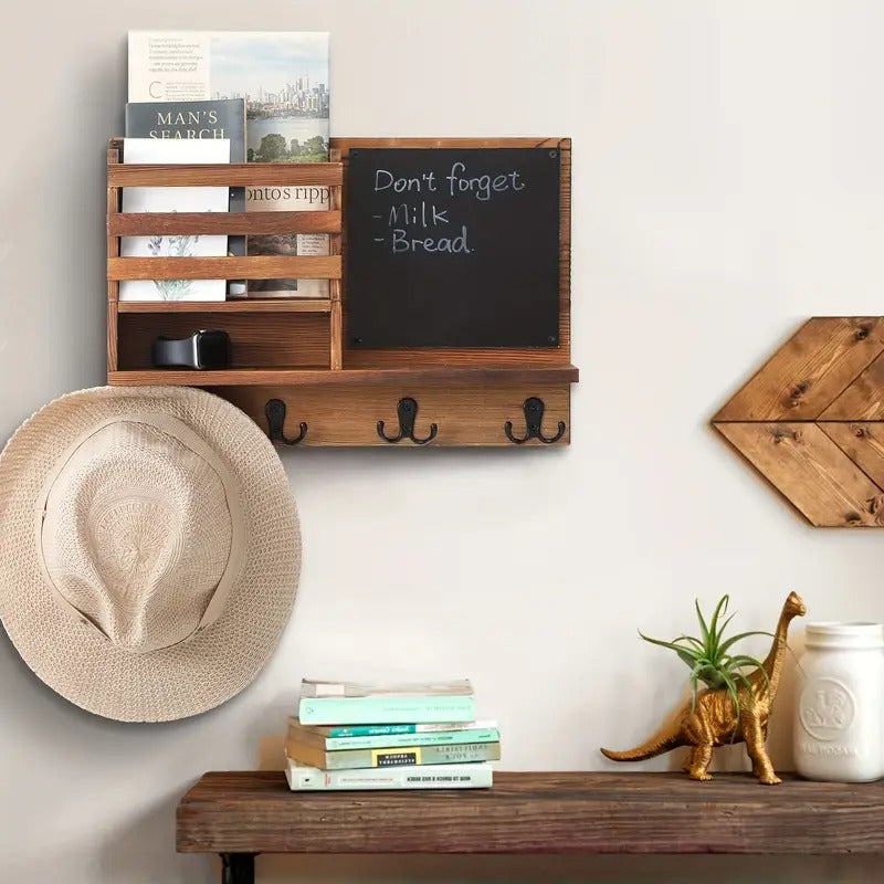 Wooden Key Holder Wall Mount