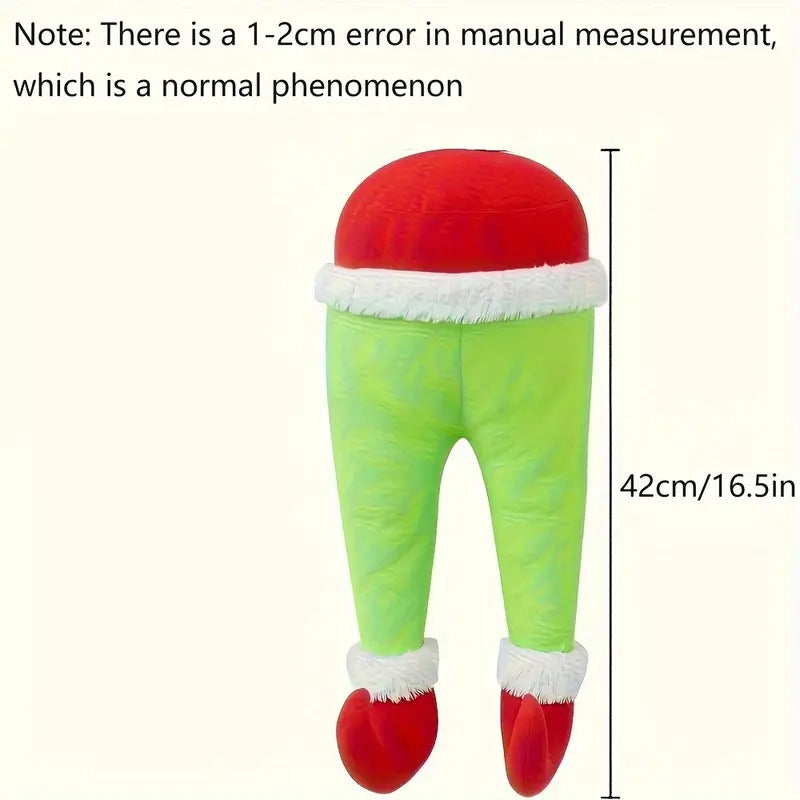 Plush Elf Leg Decoration Christmas Tree Ornament